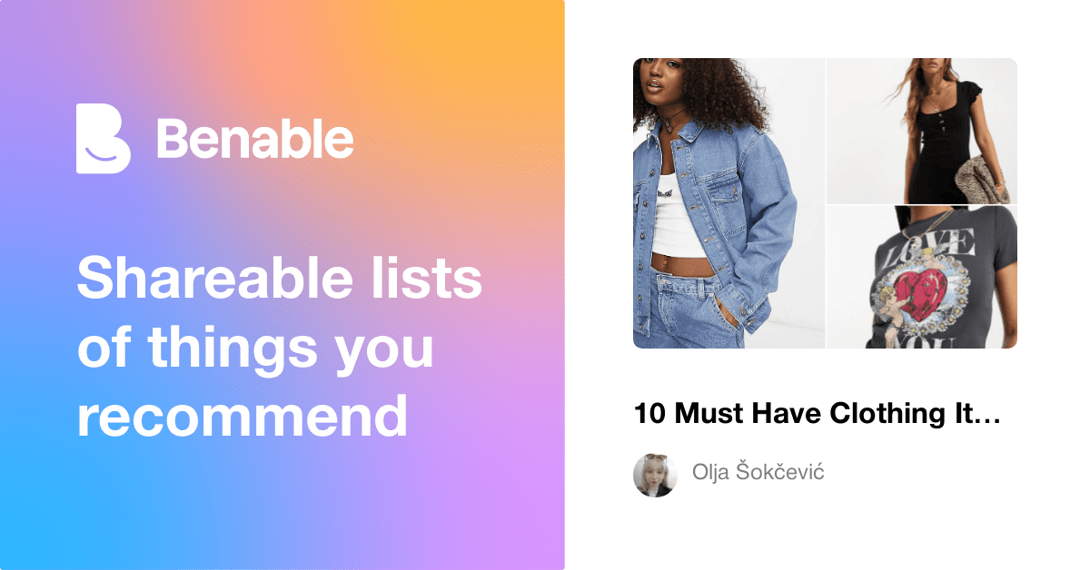 10 Must Have Clothing Items
