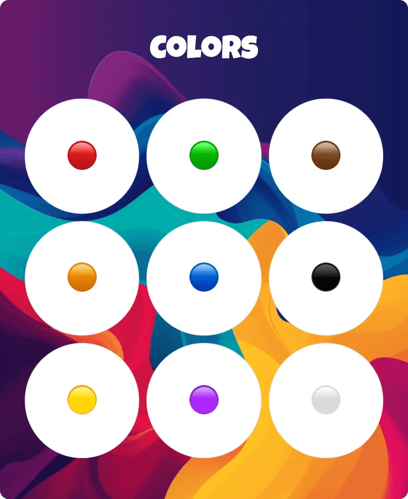 Colors Bingo: Printable & Customizable - Bingo Card Creator