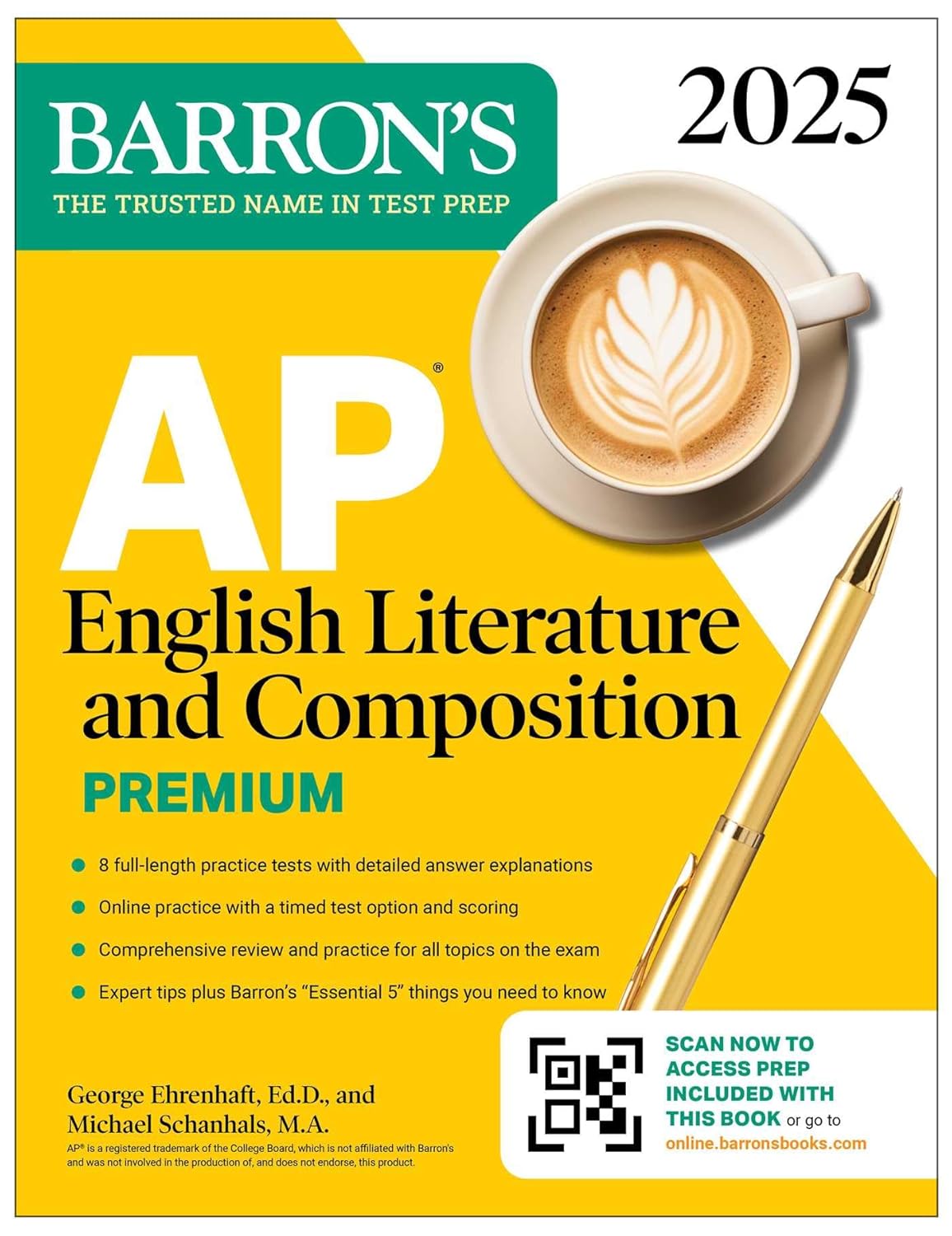 AP ENGLISH LITERATURE & COMPOSITION PREMIUM, 2025: 8 PRACTICE TESTS + COMPREHENSIVE REVIEW