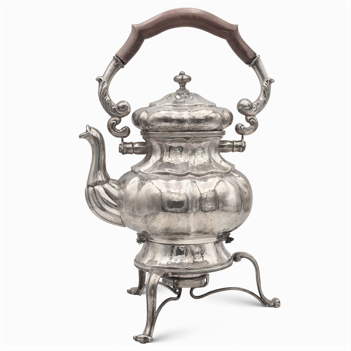 Tea Kettle in argento (Italia, XX Sec.) Asta ARGENTI E L'ARTE DELLA