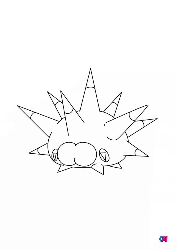 Coloriage Pokémon à imprimer 871 Wattapik