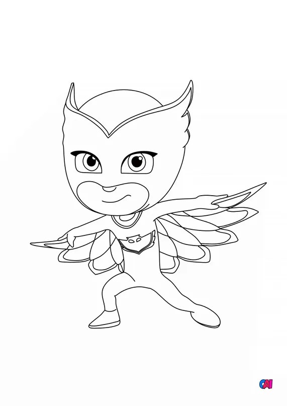 Coloriage Pyjamasques à imprimer Bibou