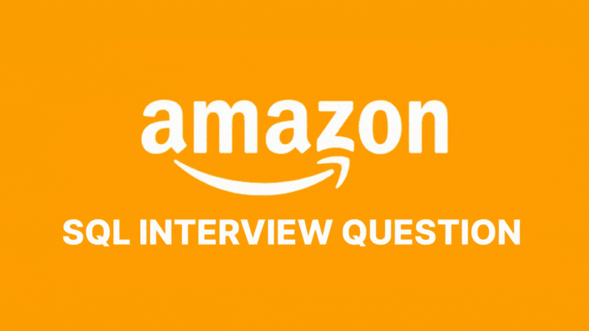 Amazon SQL Interview Question DataLemur
