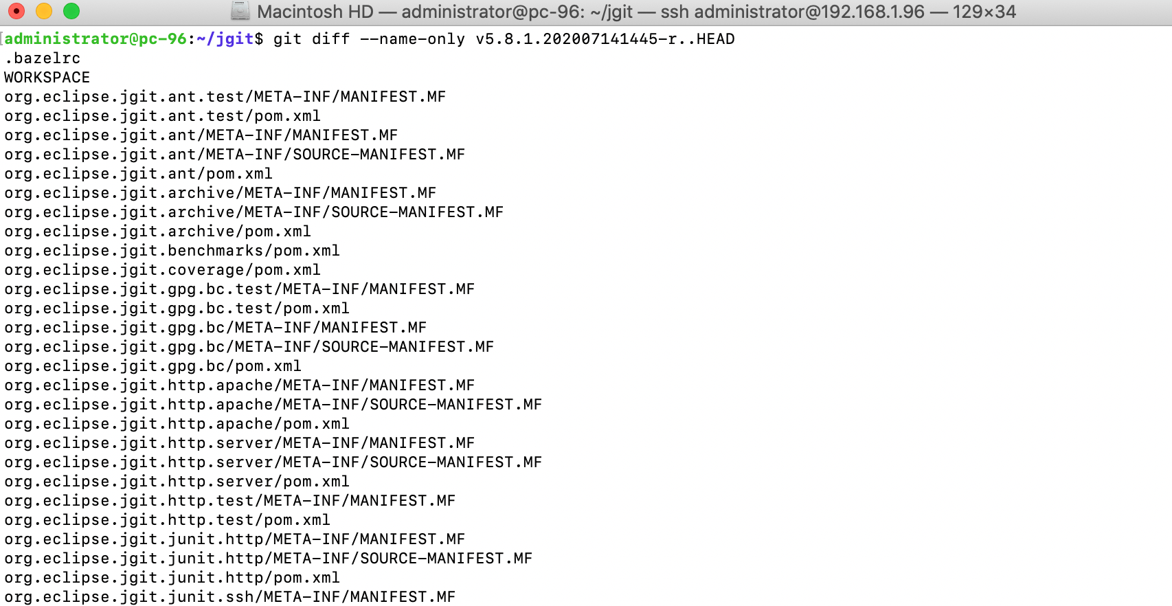 How to Get a list of the changed files in Git Devtutorial