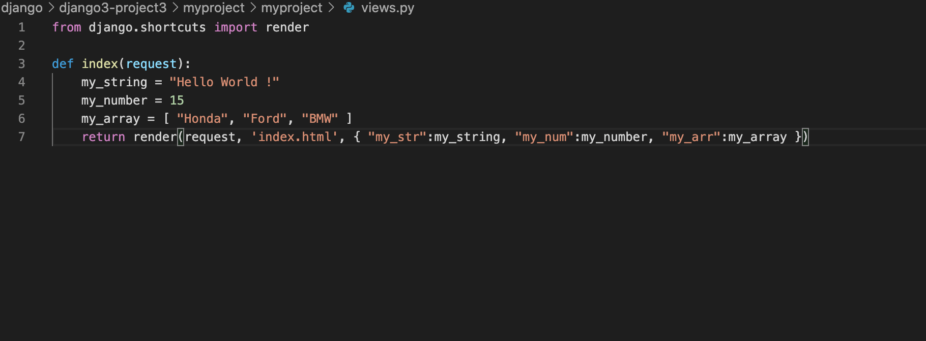 Django 3 Passing Variables to the template Devtutorial