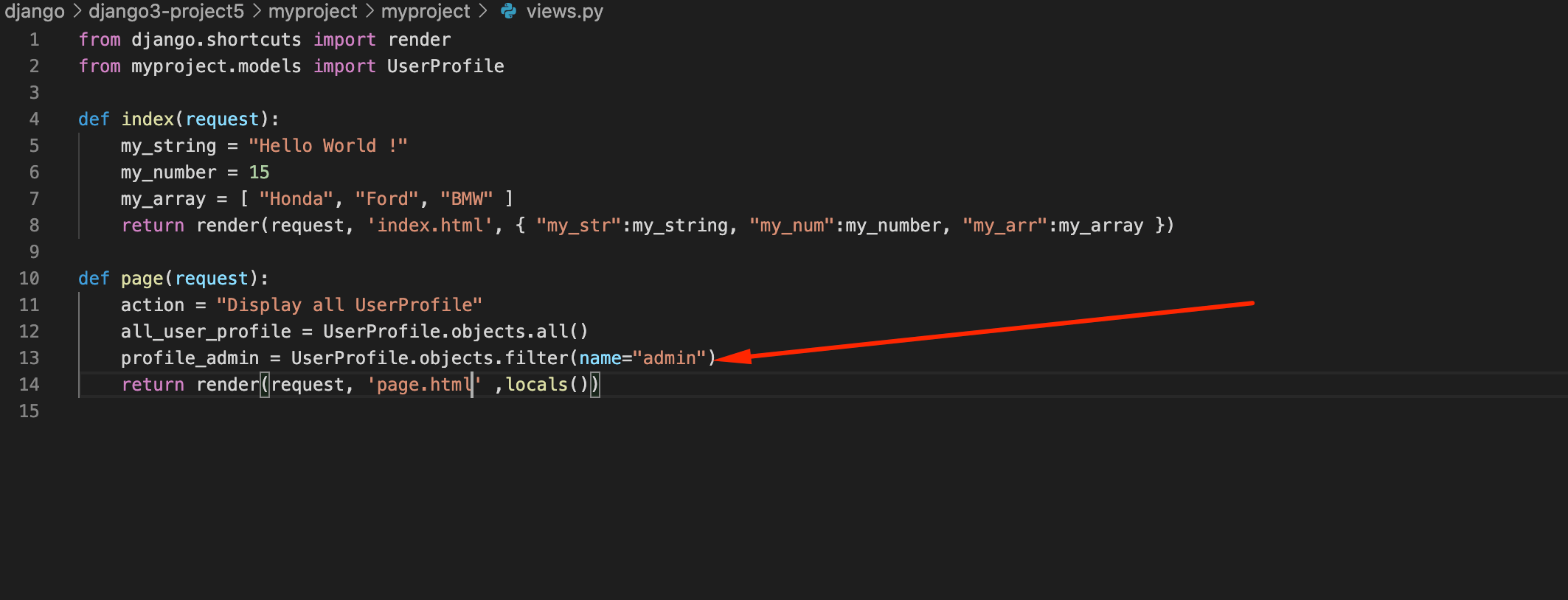 Django 3 Getting data from the database Devtutorial