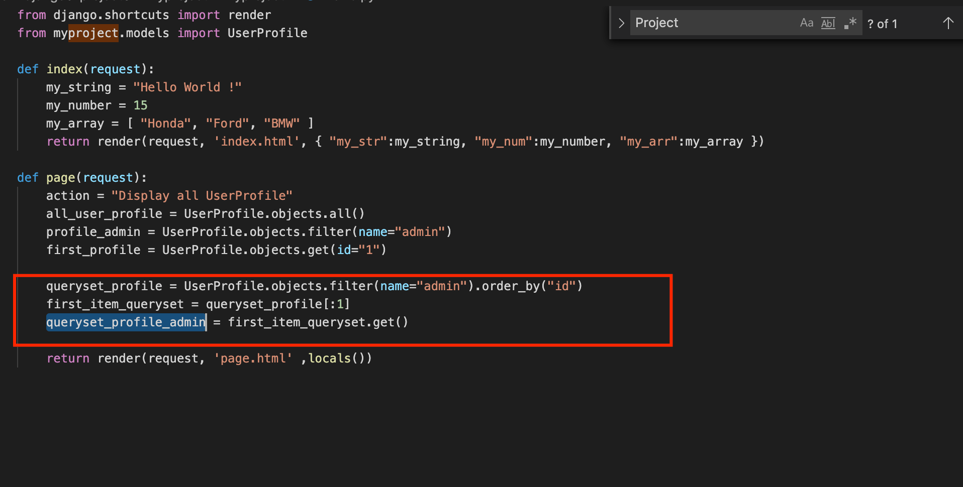 Django 3 Getting data from the database Devtutorial