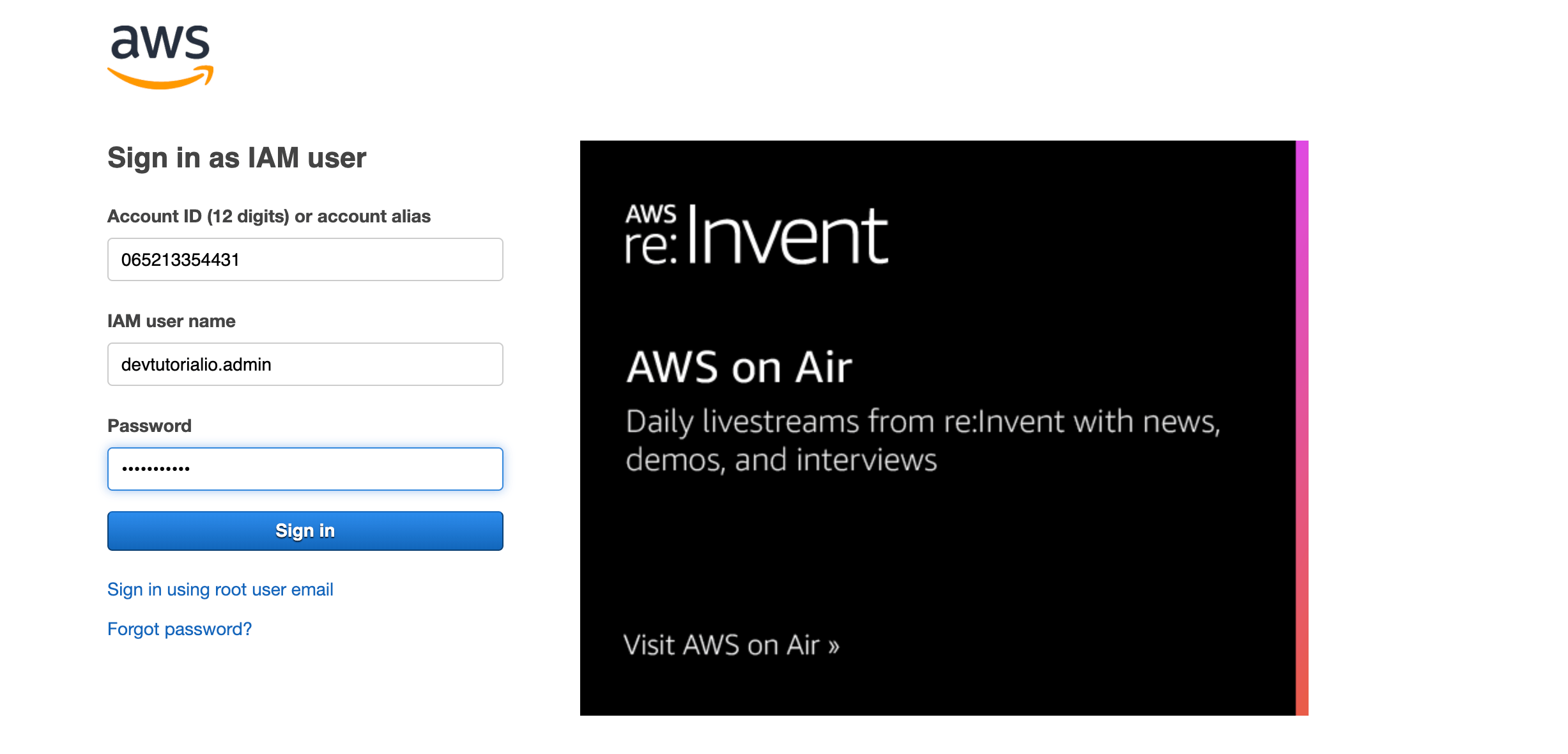How to Create an Amazon  Services Account Devtutorial
