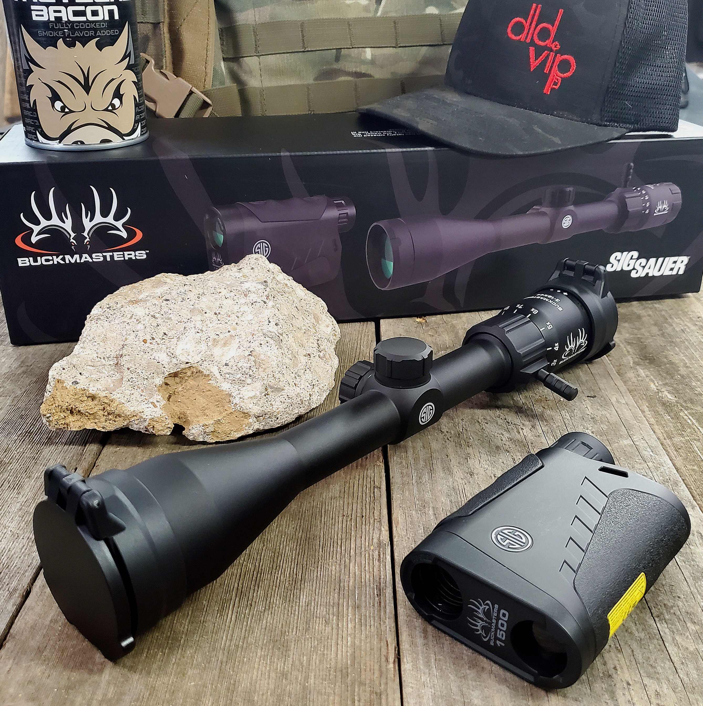 SIG Sauer Buckmaster Kit 3-12x44 BDC w/ Kilo 1500 6x22 Range...