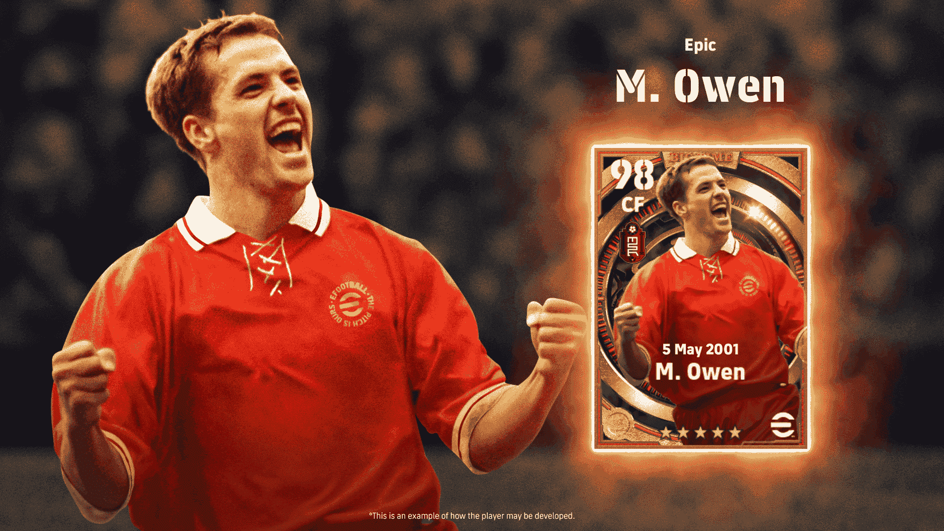 Review Michael Owen Epic Big Time dari Liverpool di eFootball Mobile