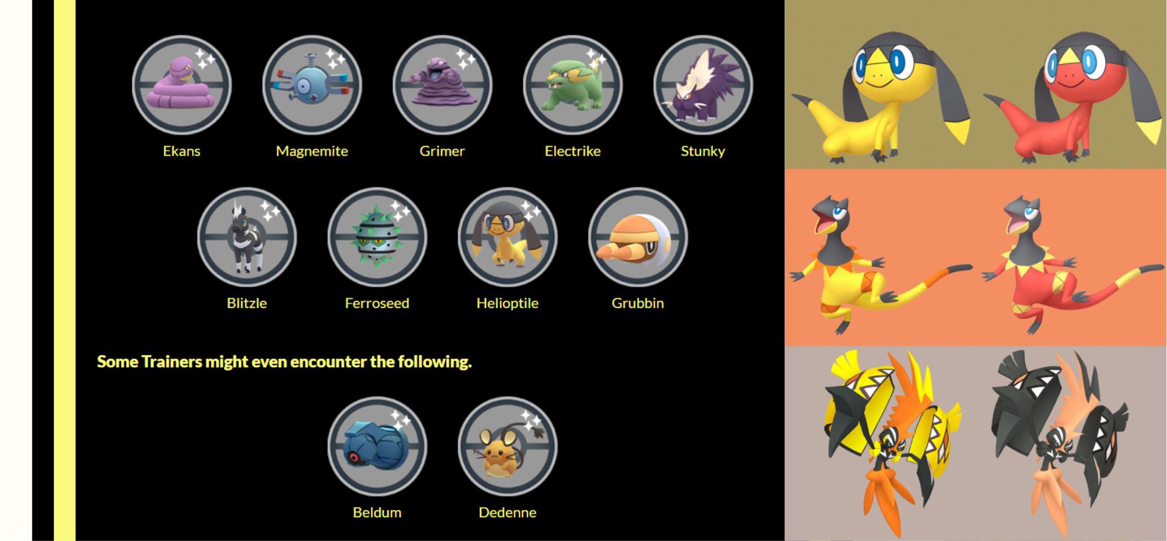 Pokemon Helioptile Evolution Chart