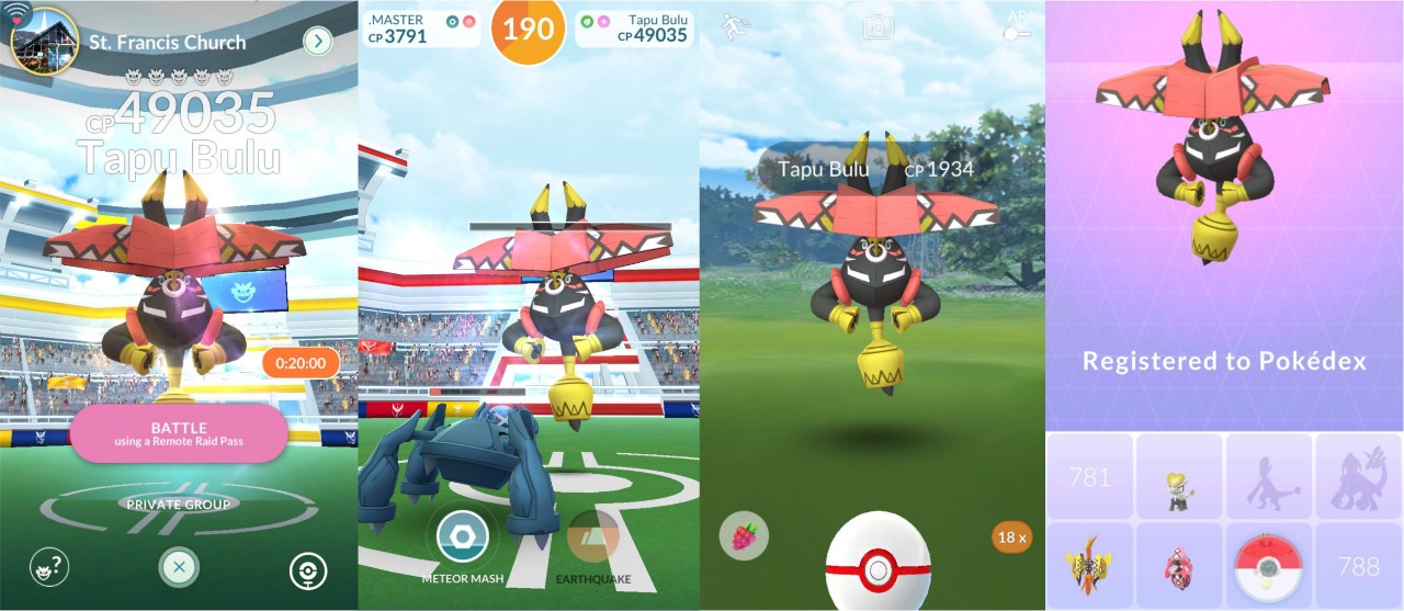 Pokemon GO the Legendary Gen 7 Pokemon, Tapu Bulu, Has Arrived