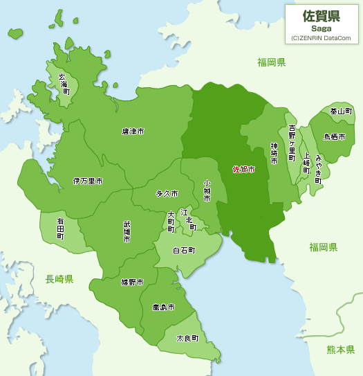 佐賀県 地図｜ゼンリン地図サイト いつもNAVI
