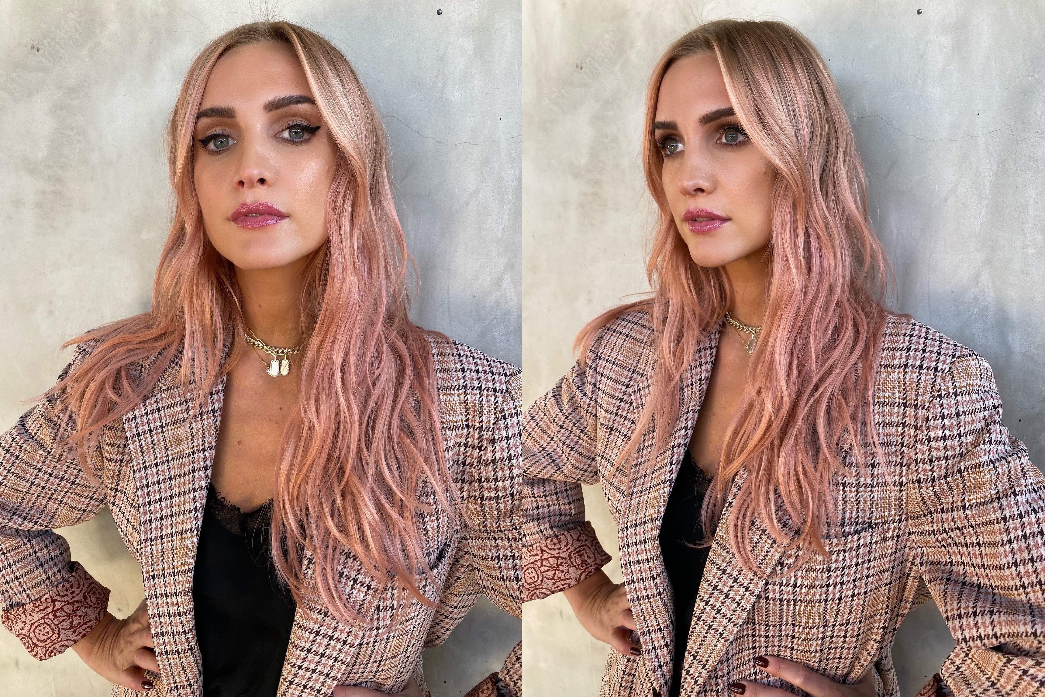 Ashlee Simpson Dyes Her Hair "Pumpkin Pink" | ELLE Canada Magazine