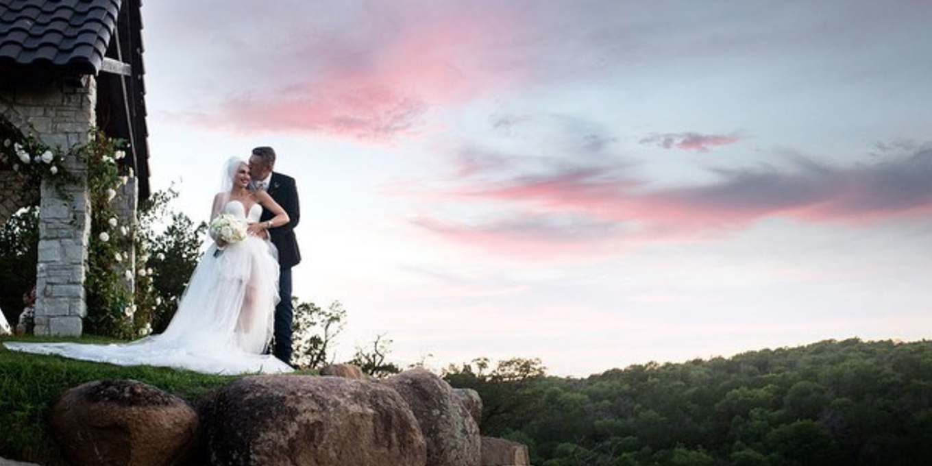 Gwen Stefani and Blake Shelton Wedding Photos Vera Wang Dresses and