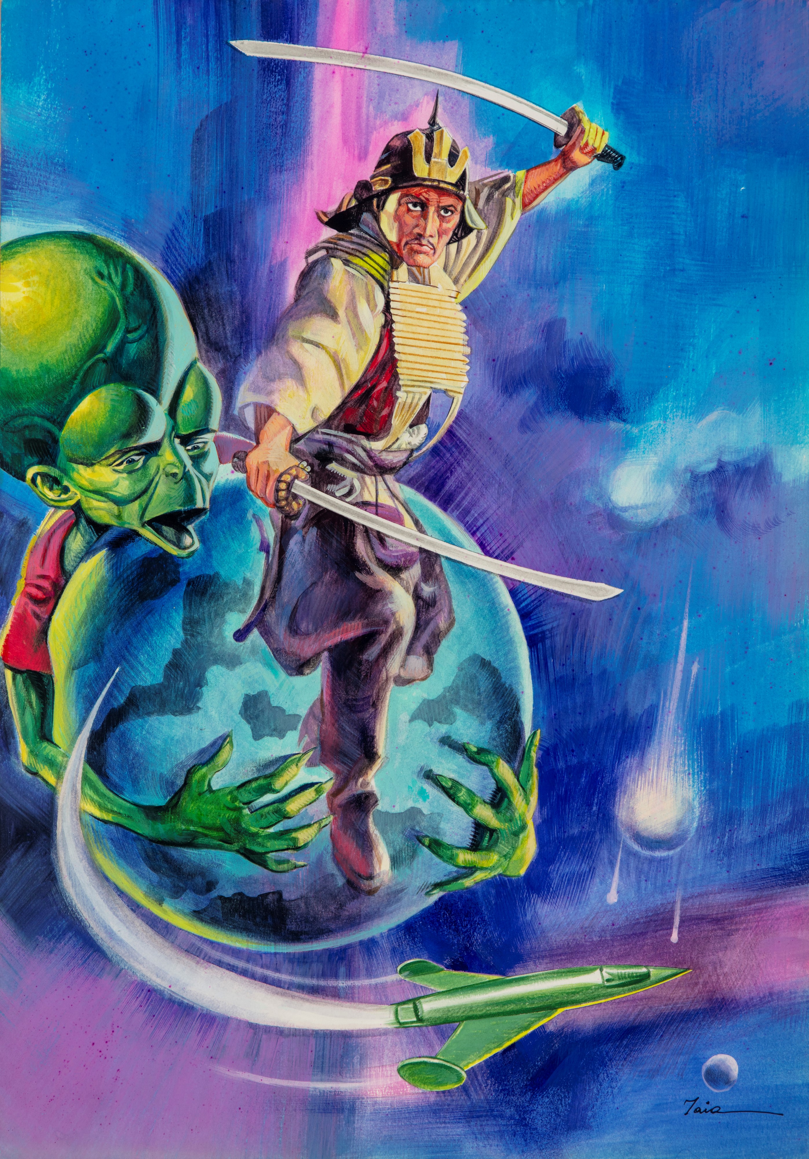 Ermanno Piero Iaia Mekon Vs Samurai anni 80 Fumetti Tavole e