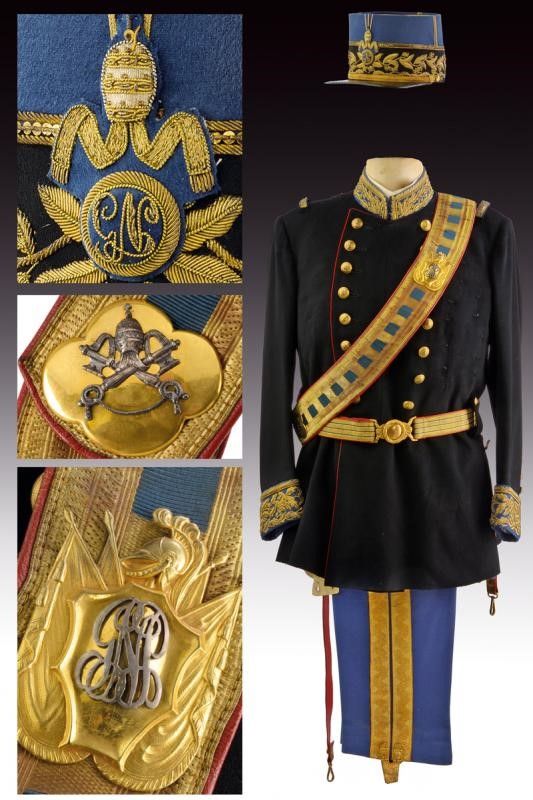Uniforme di servizio dell'ultimo comandante della Guardia Nobile, epoca