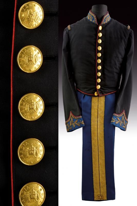 Uniforme di servizio del Generale della Guardia Nobile Adolfo Pianciani