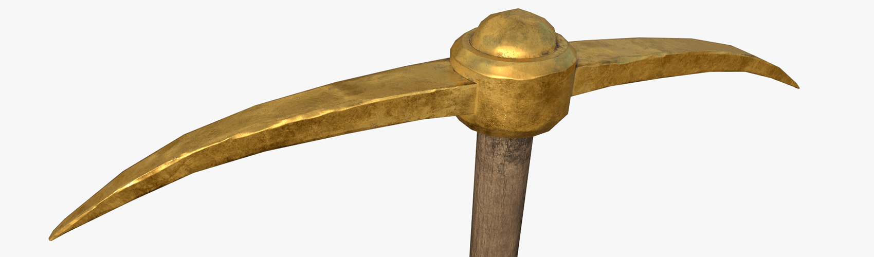 Golden Pickaxe FlippedNormals