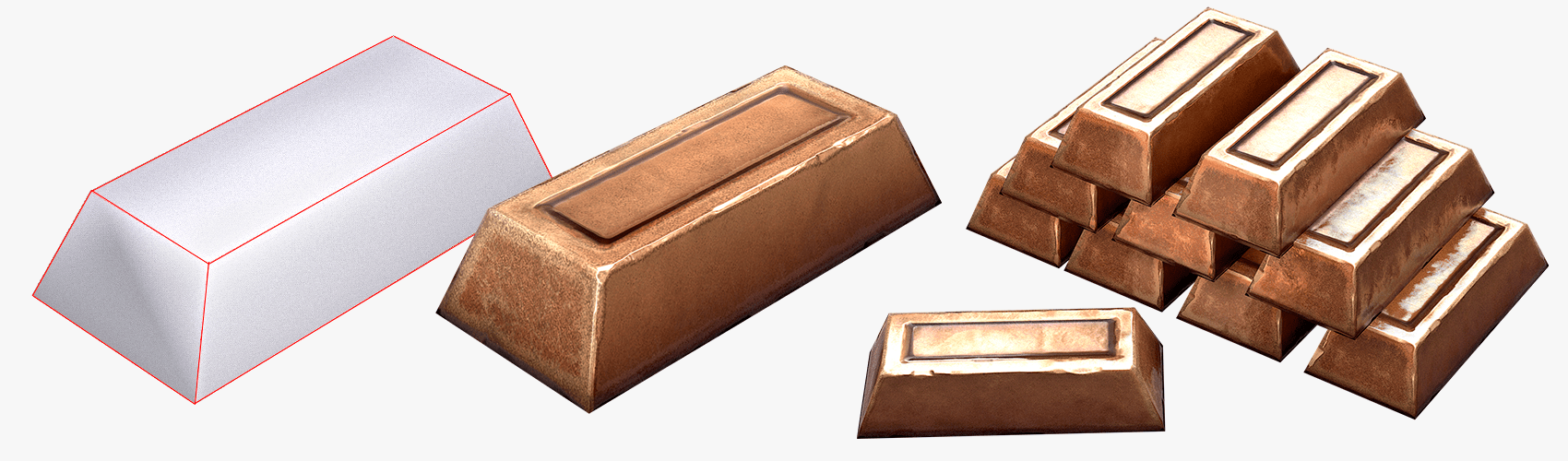 Bronze Ingot FlippedNormals