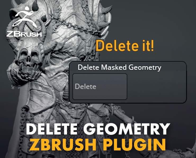 ZBrush Mask & Delete Plugin FlippedNormals