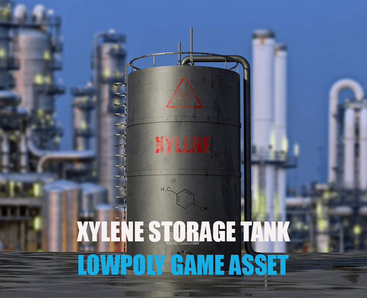 Industrial Xylene Storage Tank FlippedNormals
