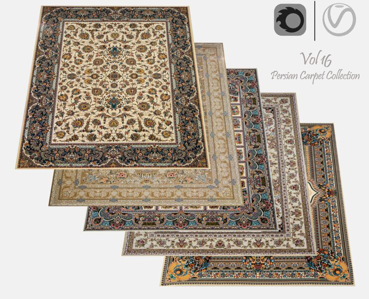 Persian Carpet Collectionvol164k FlippedNormals