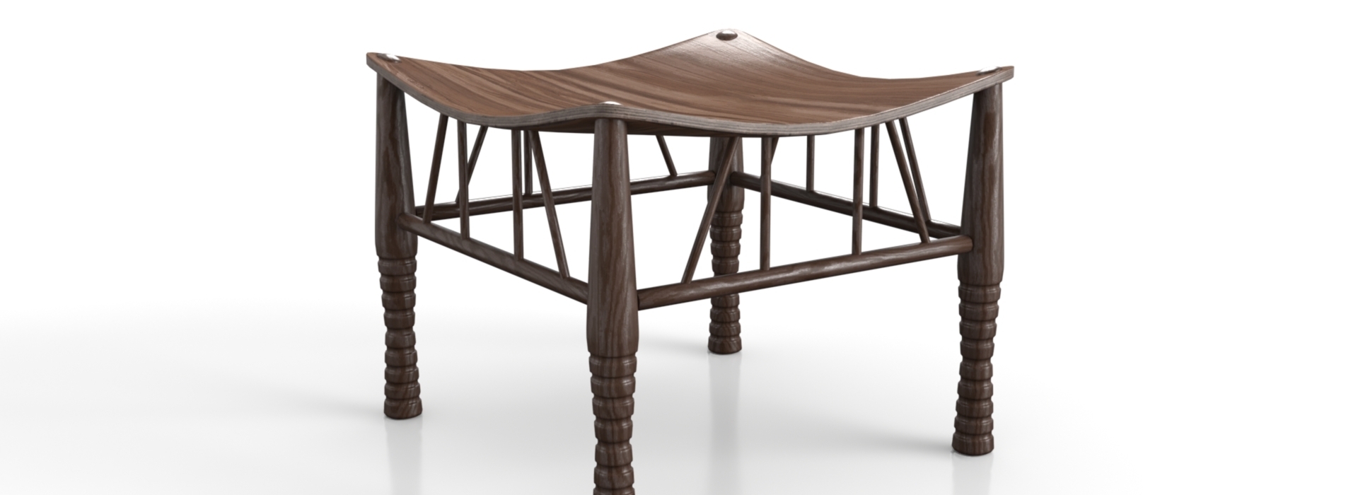 Egyptian Carved Oak Revival Thebes FlippedNormals