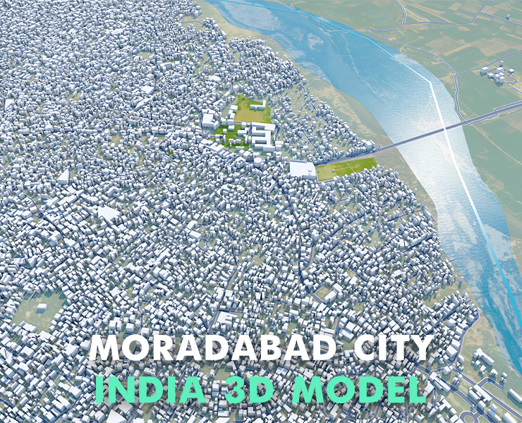 Moradabad city Uttar Pradesh India FlippedNormals