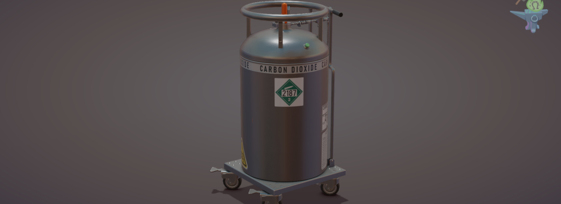 C02 Gas Tank FlippedNormals