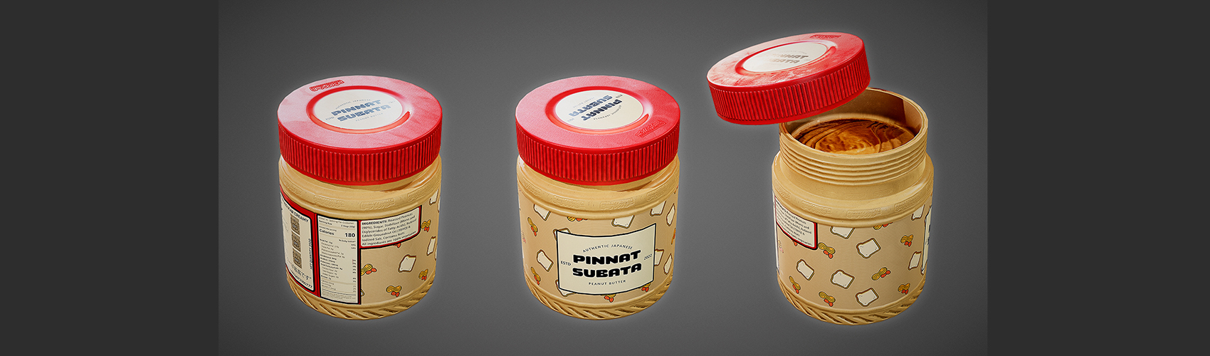 Peanut Butter Game Ready Model FlippedNormals