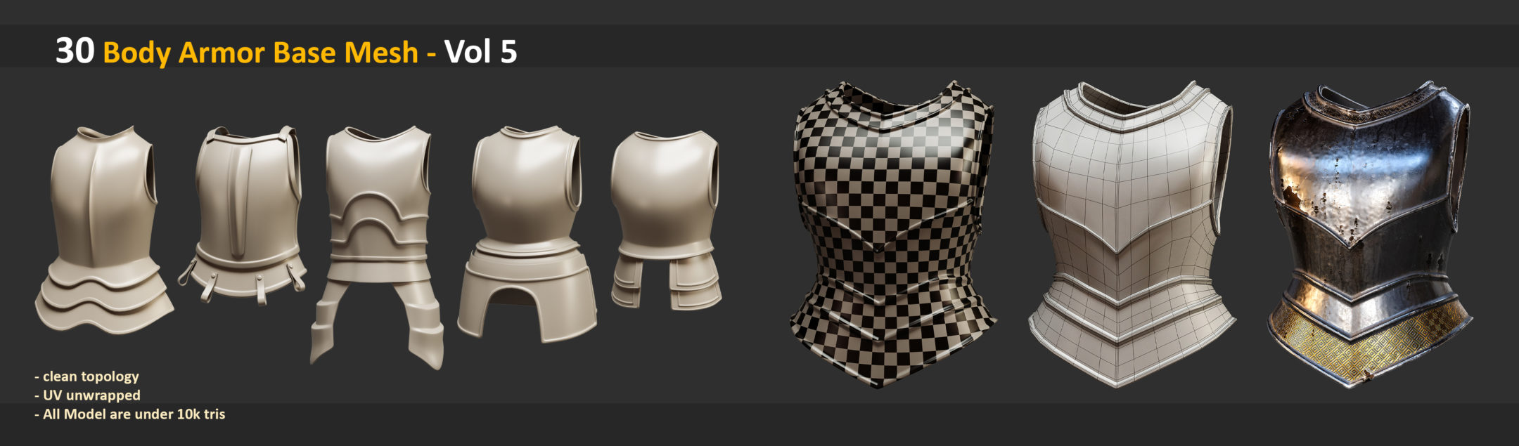 30 Body Armor Base Mesh Vol 5 FlippedNormals