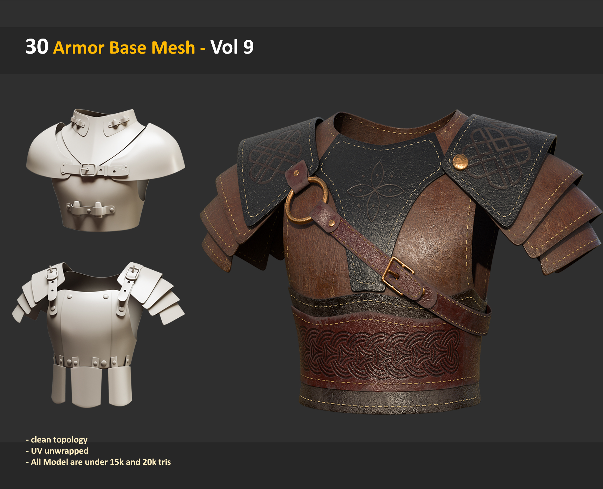 30 Armor Base Mesh Vol 9 FlippedNormals