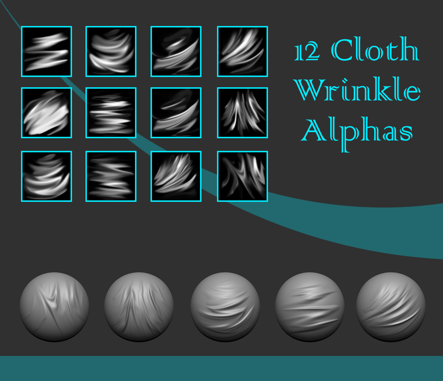 Cloth Wrinkle Alpha Pack FlippedNormals