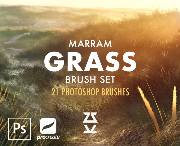 Marram Grass Brush Set FlippedNormals