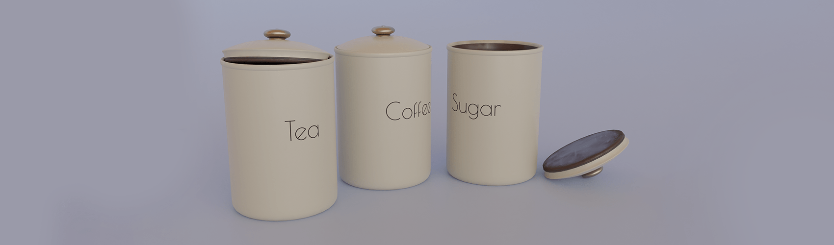 Tea, Coffee & Sugar pots FlippedNormals