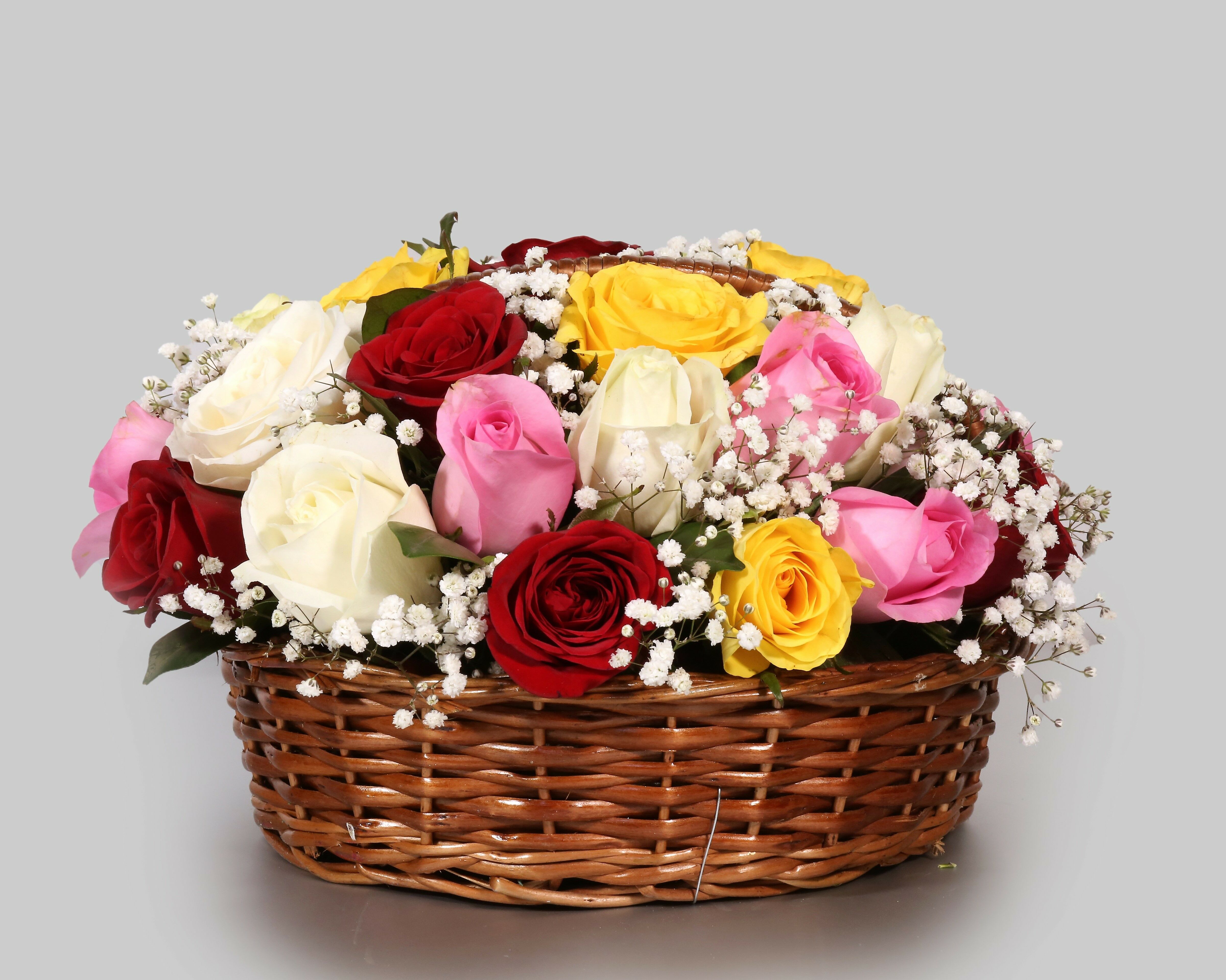 Send Flower Basket Arrangement Online FloraIndia