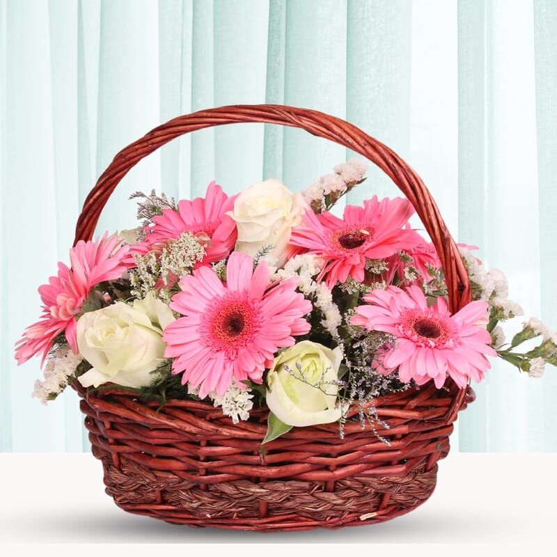 Send Flower Basket Arrangement Online FloraIndia