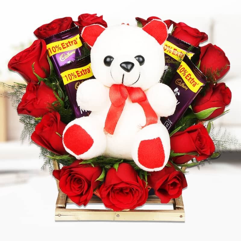 Send Flower Basket Arrangement Online FloraIndia