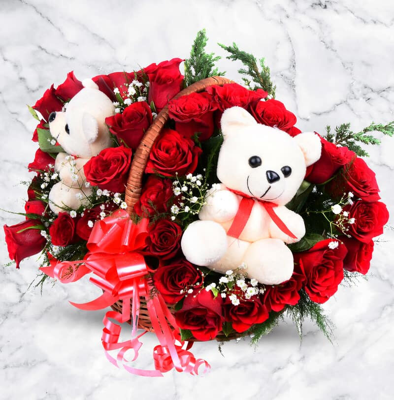Send Flower Basket Arrangement Online FloraIndia
