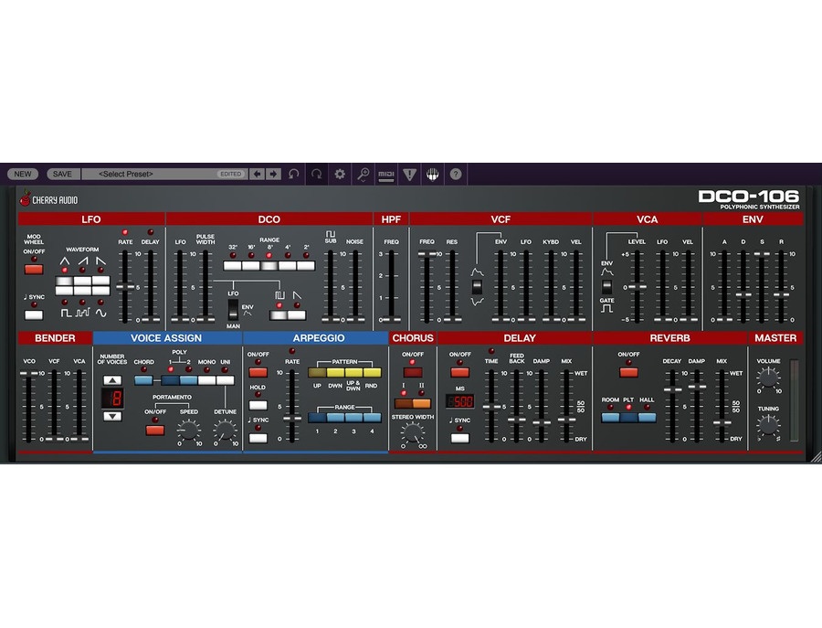 Cherry Audio DCO106 Polyphonic Synthesizer Gearlounge