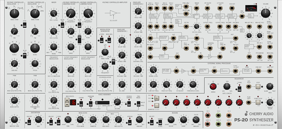 Cherry Audio PS20 Polyphonic Synthesizer Gearlounge