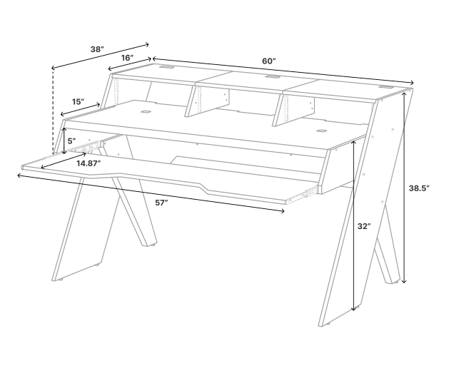 Output Platform Studio Desk (Natural) Gearlounge