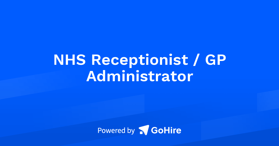 NHS Receptionist / GP Administrator at Pluspoint Recruitment