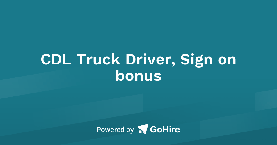 CDL Truck Driver, Sign on bonus at Show Me Truck Drivers