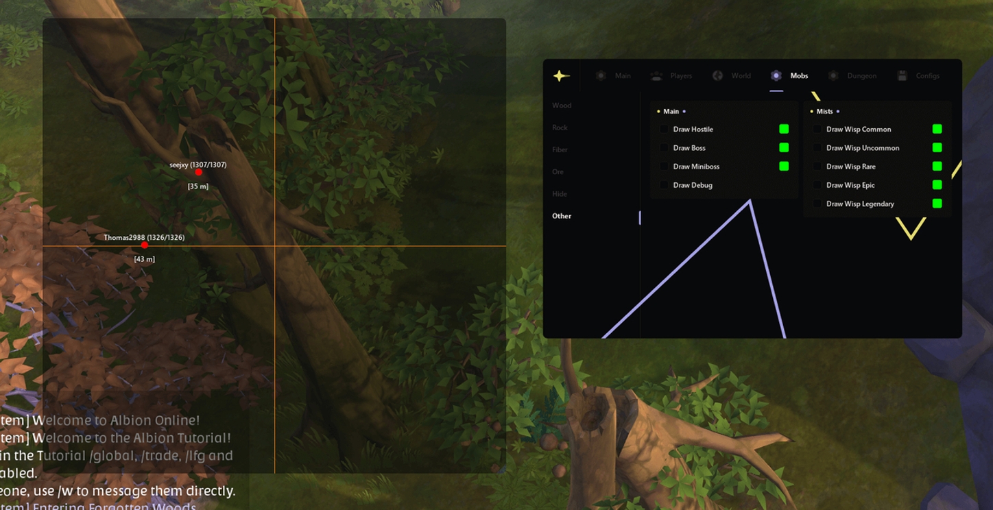 Buy private cheat RADAR for Albion Online on goldencheats.ru