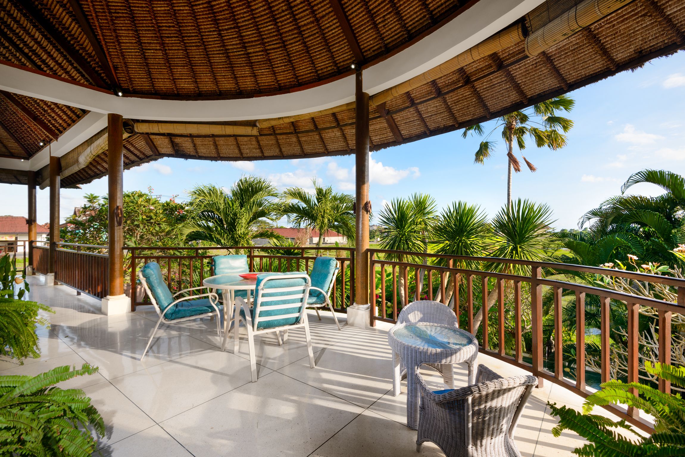 Bali style villa, minutes from surf beach, in traditional village