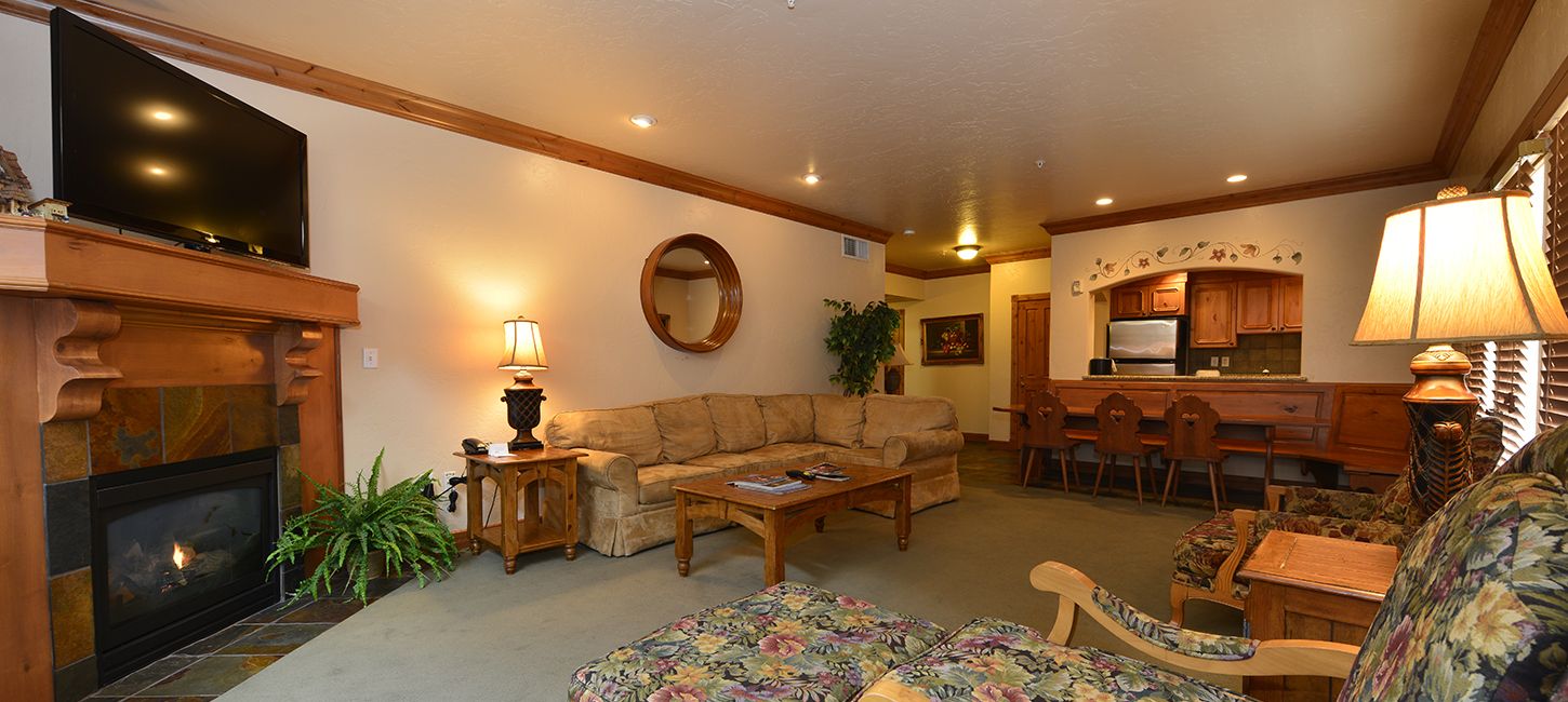 2 Bedroom Villa at Zermatt Resort and Spa, located in Midway, Utah near