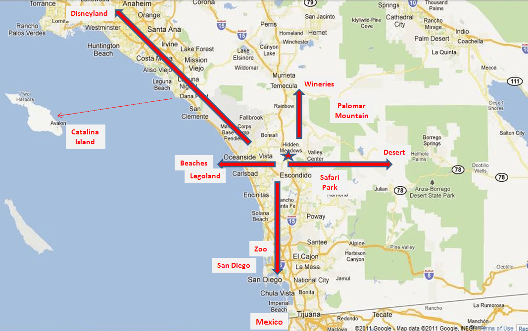 Sunny Southern California, San Diego county, peaceful ...