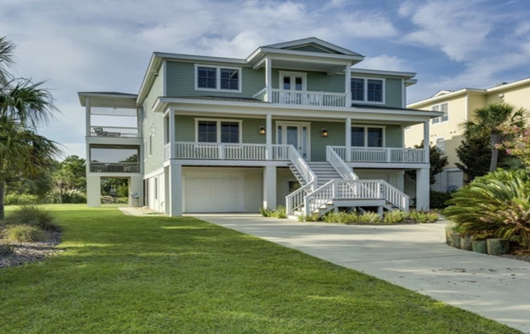 Incredible 5 Bd 6 Ba Fripp Island home with a dock and ocean views